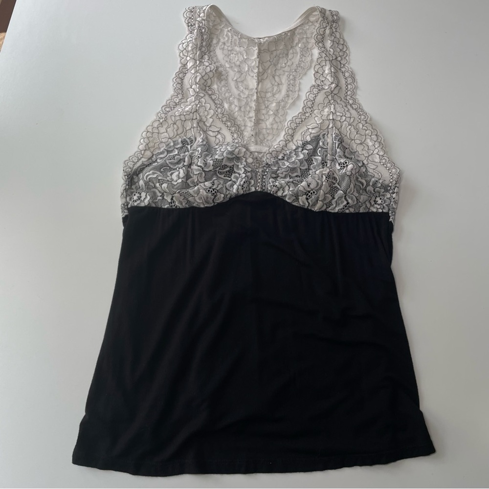 Adore Me Black and Lace Top